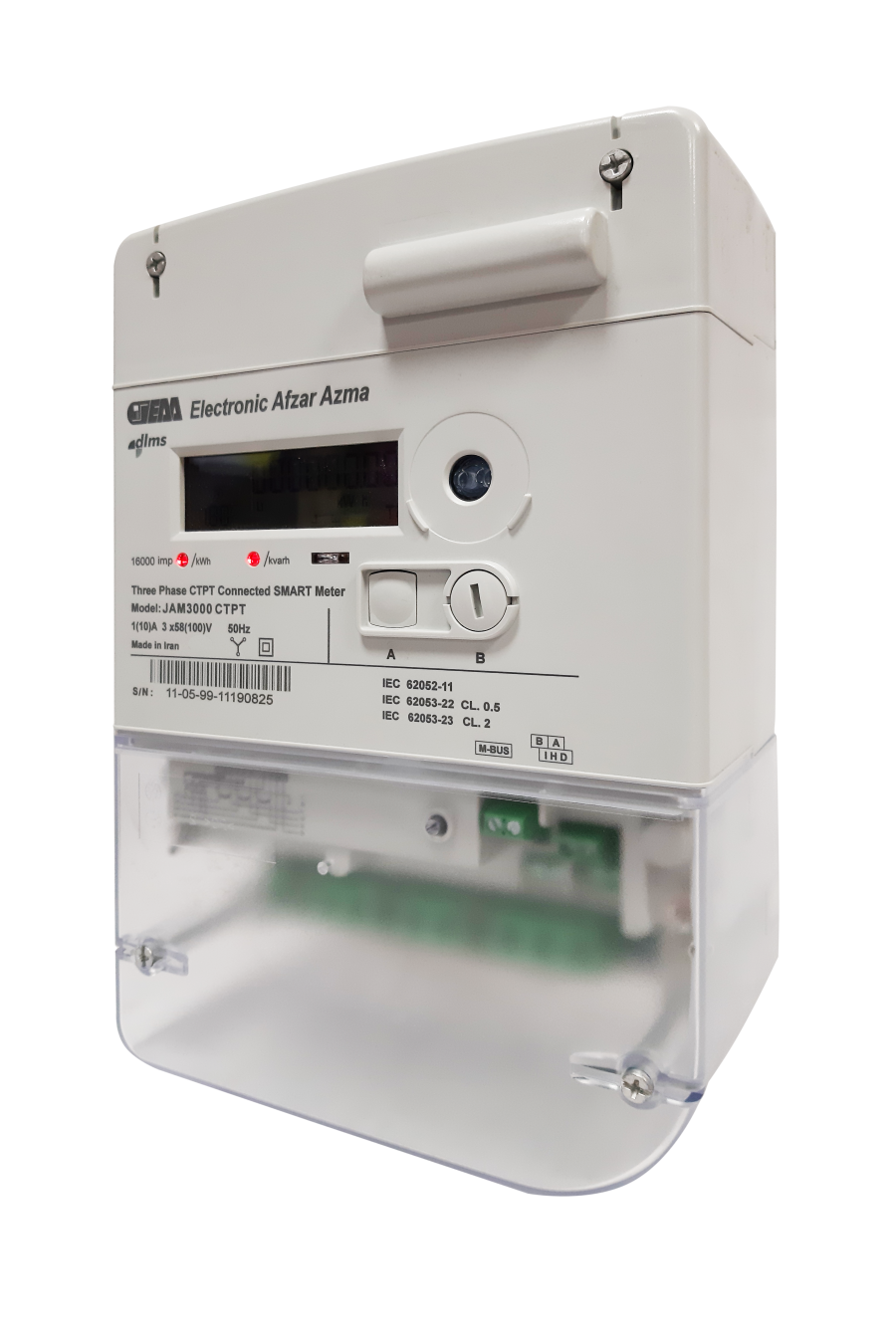Smart Three-Phase Meter – Primary Connection (CT/PT Connection) - Model JAM3000 CTPT